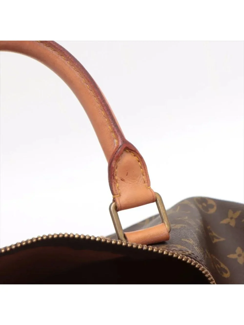 Louis Vuitton Monogram Keepall 50 Leather Boston Bag Tote Carry